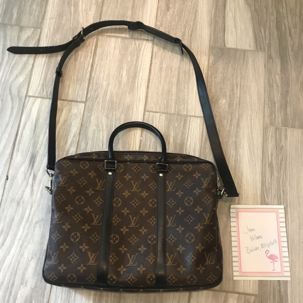 Louis Vuitton Porte Macassar Voyage PM Macassar